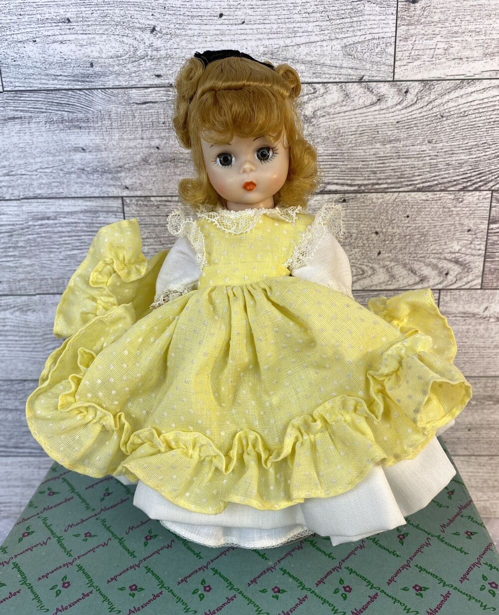 Madame Alexander Doll Alexanderkins Little Women Amy in Yellow Dress Box #781
